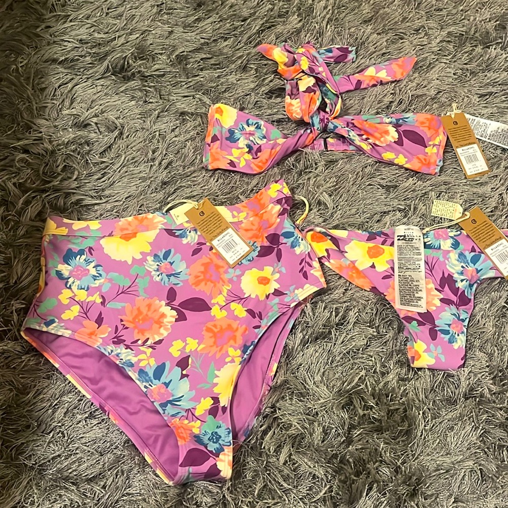 Billabong Harley Garden High bottom, Bikini bottom and Top swimsuit.